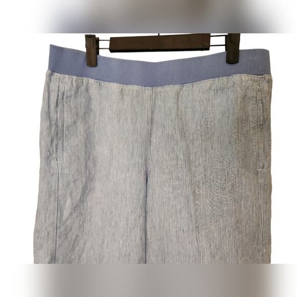 J. Jill Love Linen Striped Pull On Pants Medium - Picture 5 of 7